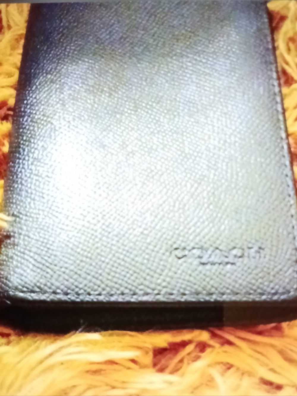 #11 Coach Men's Long Bifold Black Leather Wallet Creed-J1980-F59109
